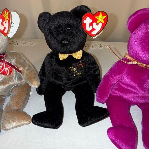 Ty Beanie Babies Lot The End Millennium “Millenium” Error Tag & Signature 1999 B - Picture 2 of 16